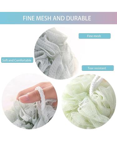 AOTENGDI 4Pcs Bath Sponge Shower Loofahs 60g Exfoliator Scrubber - High Foaming Body Wash Cleaning Accessories - Buy Online on GoSupps.com