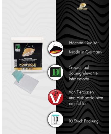 HOOFGOLD Hornpad for Horses - 10 Pads for Effective Thrush and Frog Care | International Shipping - Buy Online on GoSupps.com