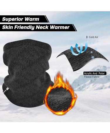 Botack Men's Winter Hose Scarf - Versatile Neckwarmer & Face Mask for Motorcycle & Walking - Black - Buy Online on GoSupps.com