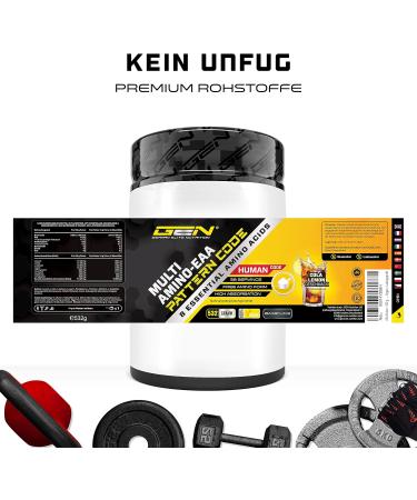 Buy 2x EAA Powder - Cola Lemon & Mango Pineapple - All 8 Essential Amino Acids - Vegan Amino Workout Drink with Premium Shaker - Human Code Formula (532g x 2) - Buy Online on GoSupps.com