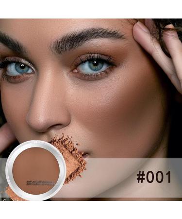 Bronzer Powder Kit with Brush | Matte Finish Contour Palette for All-Day Wear | Smudgeproof Face Makeup Compact #001 - Buy Online on GoSupps.com