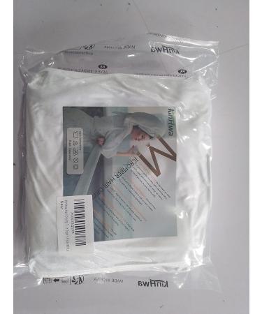 Kinhwa Microfiber Hair Turban Towels - Quick-Dry Super Absorbent Soft for All Hair Types - 3 Pieces 25cm x 65cm White - Buy Online on GoSupps.com