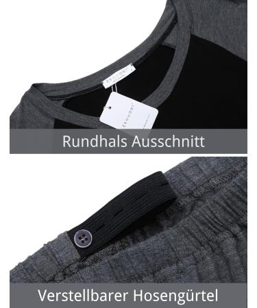 Ekouaer Women's Nursing Pyjamas Set - Long Sleeve Modal Maternity Pajamas - Winter Maternity Fashion - XXL Grey - Buy Online on GoSupps.com