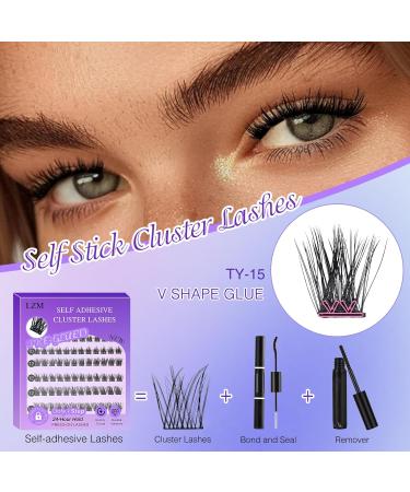 Self Adhesive Eyelashes - Pre-Glued D Curl Volume Lashes 10-14mm | Individual Lash Extension Kit with Tweezers Fast International Shipping - Buy Online on GoSupps.com
