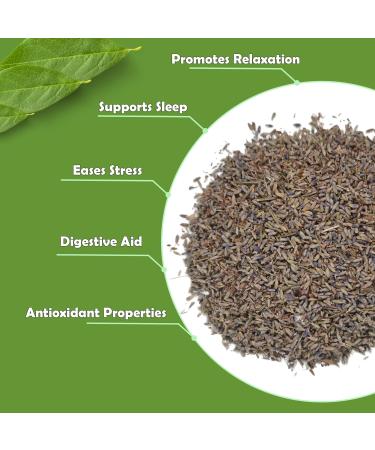 Premium Lavender 50g - 100% Pure Raw Wild Non-GMO Vegan - Promotes Relaxation Stress Relief & Sleep Quality - Ideal for Herbal Tea Bathing - Buy Online on GoSupps.com