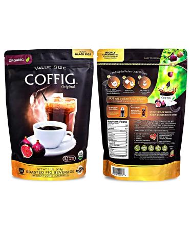 Coffig Original Organic Roasted Fig Beverage 1lb - Caffeine-Free Keto Energy Drink - Buy Online on GoSupps.com