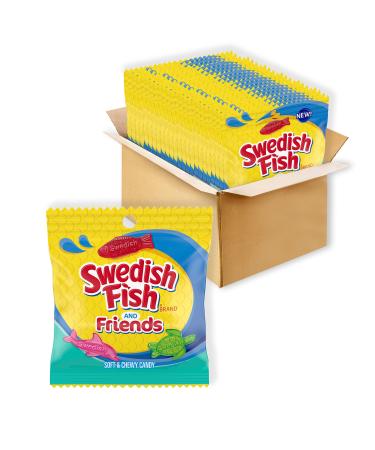 SWEDISH FISH and Friends Soft & Chewy Candy, 3.59 Ounce (Pack of 12) Mixed Fruit - Buy Online on GoSupps.com