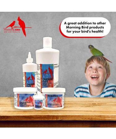 Morning Bird Calcium Plus Supplement 4 Fl Oz - Liquid Formula with Magnesium and Vitamin D3 for Avian Health - Buy Online on GoSupps.com