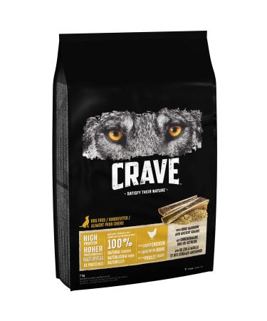 Crave Adult Dry Dog Food with Bone Marrow and Urinary Cereals 7 kg (1 Pouch) Premium High Protein Dry Dog Food Made with