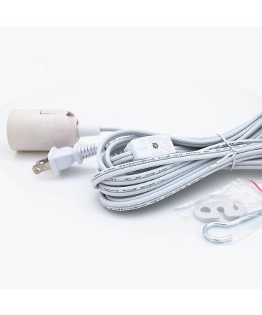 Whirled Planet 12' Hanging Lantern Cord with On/Off Switch (White) - Buy Online on GoSupps.com