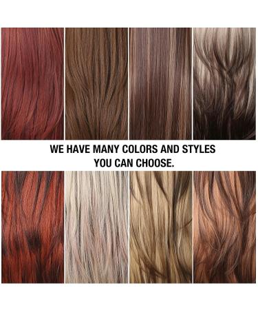 Testar Brown Blonde Ombre Wigs for Women | Long Straight Layered Heat-Resistant Synthetic Party & Cosplay Wigs - Buy Online on GoSupps.com