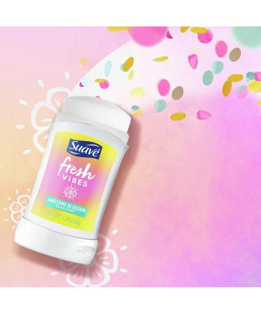 Suave Fresh Vibes Deodorant Stick Aluminum Free 48 Hour Deodorant Protection Awesome Blossom Dermatologist Tested Body Deodorant 1.2 oz - Buy Online on GoSupps.com