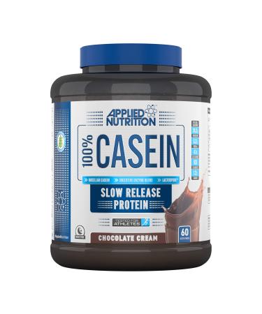 Applied Nutrition Casein Protein Powder - Micellar Casein Supplement Slow Release Protein (1.8kg - 60 Servings) (Chocolate Cream) Chocolate Cream 1.8 kg (Pack of 1)