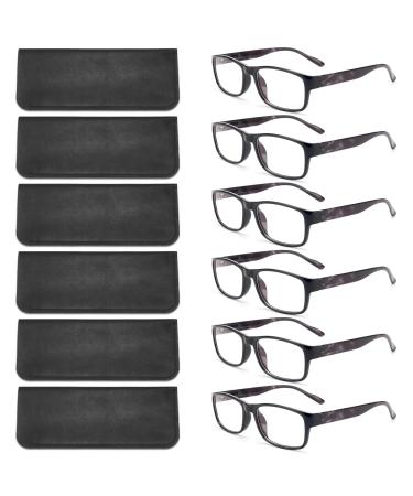 BLS BLUES Reading Glasses for Women/Men Blue Light Blocking, Fashion Readers Anti Eye Strain/Migraine Eyeglasses 6 Packs/Case *Mix2 2.0 x - Buy Online on GoSupps.com