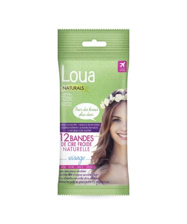 LOUA BIO BANDAS DEPILATORIAS FACIALES 12 UNIDADES
