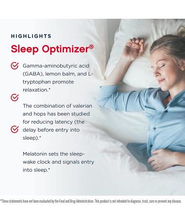 Jarrow Formulas Sleep Optimizer - 60 Veggie Caps | Natural Sleep Aid - Buy Online on GoSupps.com