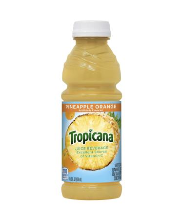 Tropicana Juice Drink, 15.2 Bottles, Pineapple Orange, 15.2 Oz (Pack of 12) Pineapple Orange 15.2 Fl Oz (Pack of 12)