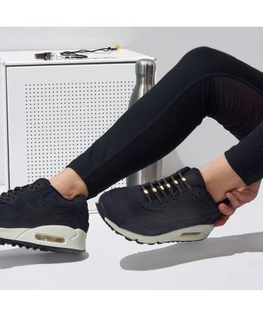 HICKIES 2.0 Black Gold Tie-Free Elastic Shoelaces | Shop Internationally - Buy Online on GoSupps.com