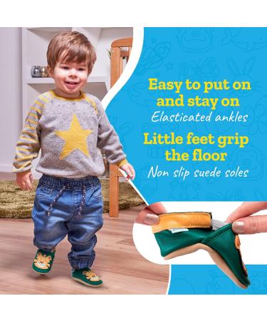 Adel Tiger Baby Shoes | Soft Sole Leather Toddler Shoes for Baby Boys and Girls 0-6 Months - Buy Online on GoSupps.com