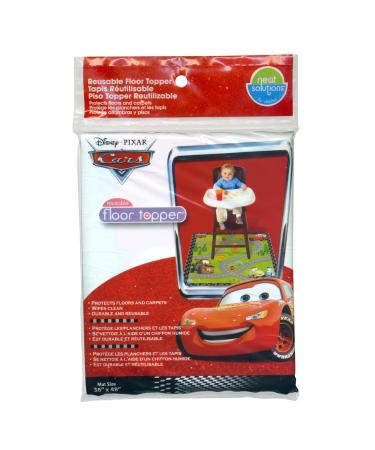Neat Solutions Disney Cars Reusable Floor Topper for Meal and Play  BPA and PVC Free  Size 36 x 48 inches