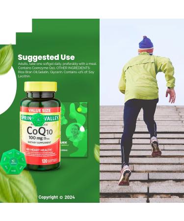 Rapid-Release CoQ10 100 mg - 120 Softgels with Exclusive Vitamins & Minerals Bundle | A to Z Guide & Weekly Pill Organizer - Buy Online on GoSupps.com