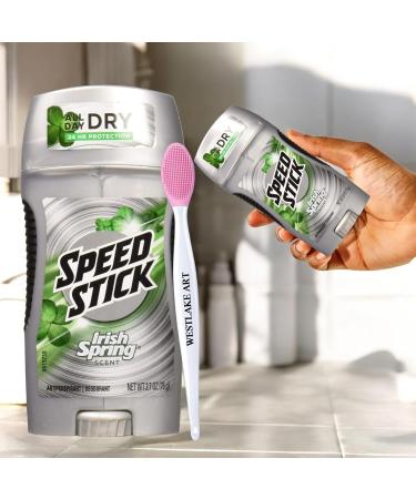 Antiperspirant Deodorant 2.7 Oz - 24-Hour Protection for Men Gentle on Skin Fresh Fragrance Bundle with Nose Cleaning Brush Pack of 3 - Shop Internationally - Buy Online on GoSupps.com