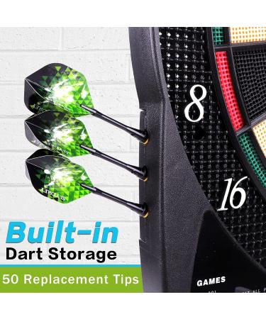 Electronic Soft Tip Dart Board Set | LCD Display | 6 Darts & 50 Soft Tips Included - Buy Online on GoSupps.com