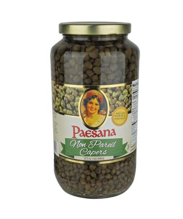 Paesana Non Pareil Capers - 32 oz - Packed in the USA 32 Fl Oz (Pack of 1)