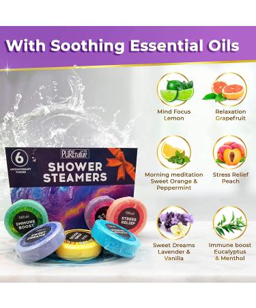 Aromatherapy Shower Steamers - Relaxing Bath Bombs for Stress Relief & Spa Gifts - Eucalyptus Lavender Tablets for Women & Moms - Buy Online on GoSupps.com