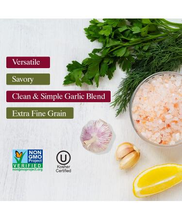 Himalayan Chef Pink Garlic Salt Grinder - 3.6 Oz | Natural & Certified Seasoning - Buy Online on GoSupps.com