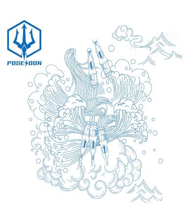 POSEIDON V3 Tattoo Cartridge Needles 30PCS Mixed Sizes 5RL, 7RL, 5RM, 7RM, 5M1, 7M1 - Disposable Steriled Safety Cartridges with Membrane - 30pcs #12 Standard - Buy Online on GoSupps.com