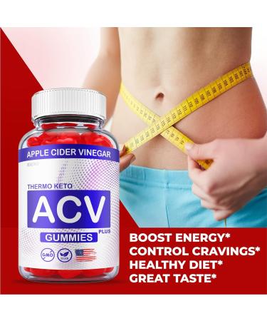 2 Pack Thermo Keto ACV Gummies for Weight Loss - 1000mg Vegan Formula - Apple Cider Vinegar - 120 Gummies - Buy Online on GoSupps.com