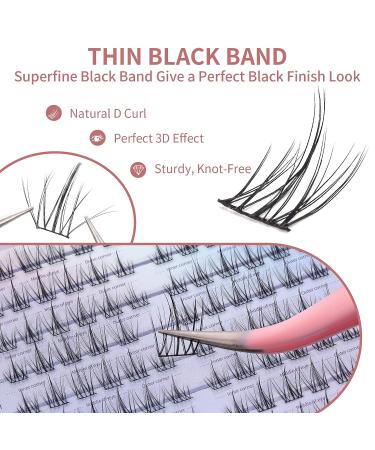 120pcs D Curl Lash Clusters 9-15mm MIX - DIY Eyelash Extensions | Reusable & Comfortable - Buy Online on GoSupps.com