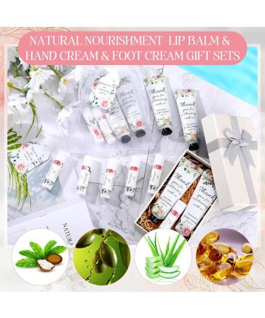 Bridal Shower Wedding Gifts: Lip Balm Hand Cream & Thank You Cards - 12 Sets for Bridesmaids & Bachelorette Parties - Buy Online on GoSupps.com