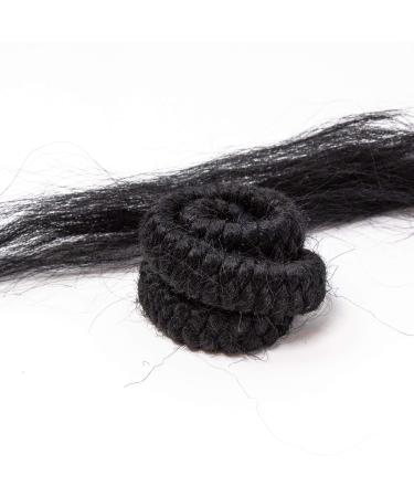 Mehron make-up Crepe Hair braid of 30 cm - Black