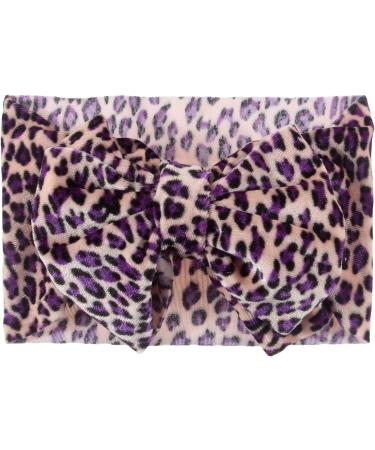 Nishine 5PCS Baby Girls Soft Leopard Hair Turban Head Wraps - Kids Stretchy Knotted Bows Headband for Children - Buy Online on GoSupps.com