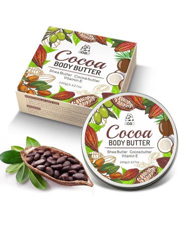 AOAO Cocoa & Shea Body Butter for Rough Cracked Skin Deep Hydrating Treatment Melts into Rough Skin for Rapid Relief & Long-Lasting Smoothness Daily Moisturizer to Soothe Dryness 100g/3.5oz - Buy Online on GoSupps.com