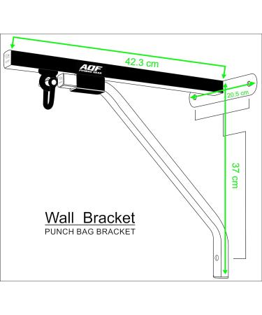 Buy AQF Steel Boxing Bag Wall Bracket with D-Shackle - Ideal for MMA & Muay Thai Training | Fitness Equipment for Home Use - Buy Online on GoSupps.com