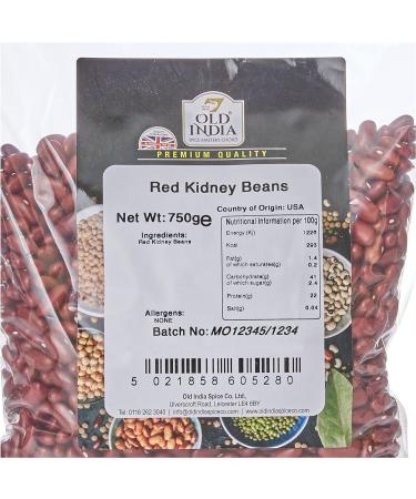 Old India Red Kidney Beans 750g - Premium Quality Beans for Delicious Meals - Buy Online on GoSupps.com