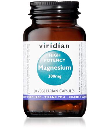 Viridian High Potency Magnesium 300mg 30 Vegetarian Capsules