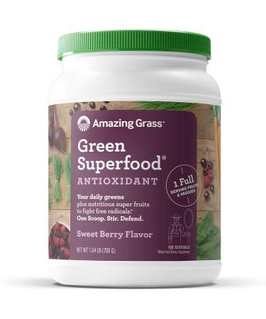Amazing Grass Greens Blend Antioxidant Greens Blend Superfood (100 Servings) Antioxidant Berry + Original 100 Servings - Buy Online on GoSupps.com