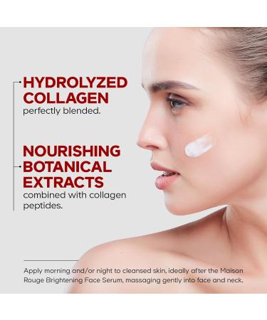 Codeage Maison Rouge Brightening Face Cream Glutathione Cream Collagen Peptides Vitamin E CoQ10 Radiance & Antioxidant Complex Refillable Paraben- Free All Skin Types 1.7 fl oz Face Cream - 1.7 fl oz - Buy Online on GoSupps.com