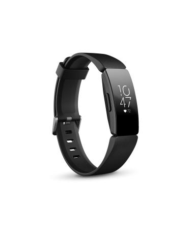 Fitbit Inspire HR Heart Rate & Fitness Tracker, One Size (S & L bands included), 1 Count (Renewed) Black (Heart Rate) One Size