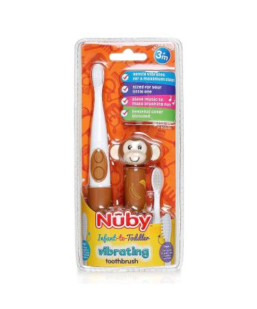 Nuby Electric Toothbrush - Monkey Character | Kids Battery Operated Dental Care - Buy Online on GoSupps.com