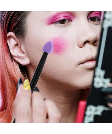 FOMIYES 5pcs Silicone Eyeshadow Brush Makeup Brush Sponge Eyeshadow Brush Eye Cosmetic Brush Simple Suite Purple - Buy Online on GoSupps.com