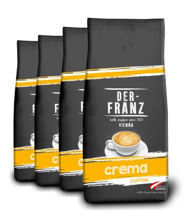 Der-Franz Crema Coffee whole bean 4 x 1000 g Crema 1 kg