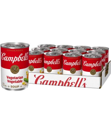 Campbells Condensed Vegetarian Vegetable Soup, 10.5 Ounce Can (Pack of 12)