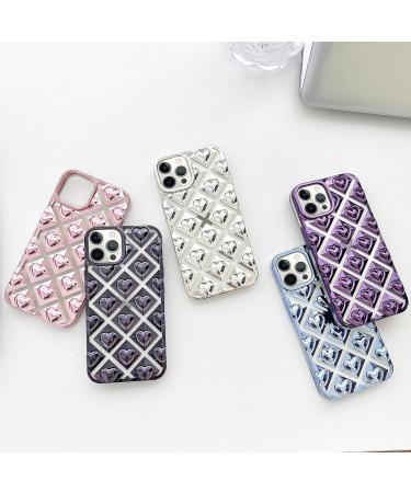 Valrion iPhone 14 Pro Max Shell - Cute 3D Bladder Heart Cover Glittery Love Shape Slim & Shockproof TPU Case for Women & Girls - Buy Online on GoSupps.com