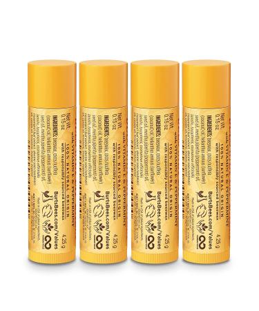 Burt's Bees Holiday Gift Set - 4 Classic Beeswax Lip Balms for Stocking Stuffers - Buy Online on GoSupps.com