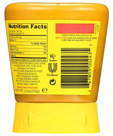 Colman's Squeezy Mustard 5.3oz: Tangy & Convenient Mustard Sauce - Buy Online on GoSupps.com